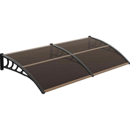 Exterior Door & Window Awning – Polycarbonate Canopy for Rain, Snow & Sun Protection